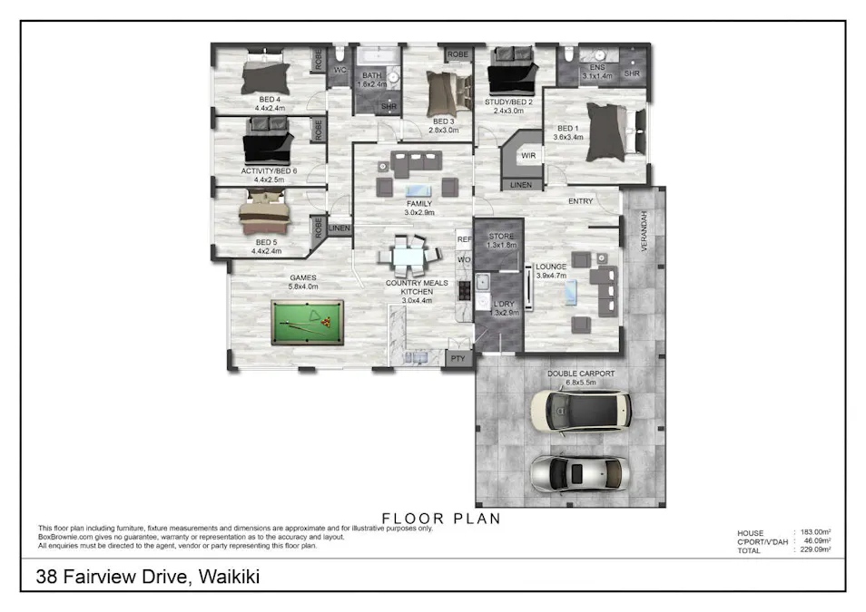 38 Fairview Drive, Waikiki, WA, 6169 - Floorplan 1