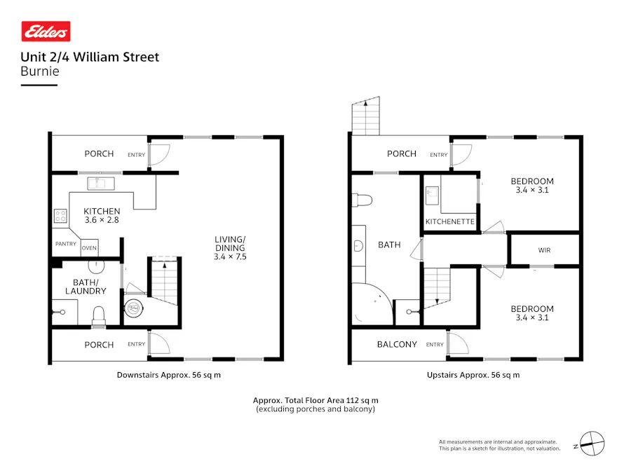 2/4 William Street, Burnie, TAS, 7320 - Floorplan 1