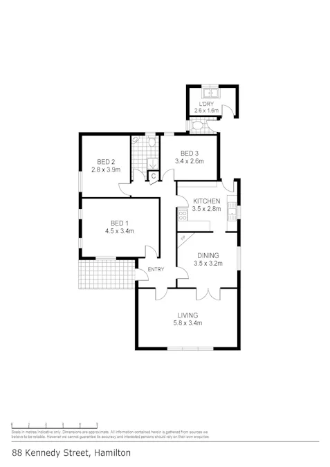88 Kennedy Street, Hamilton, VIC, 3300 - Floorplan 1