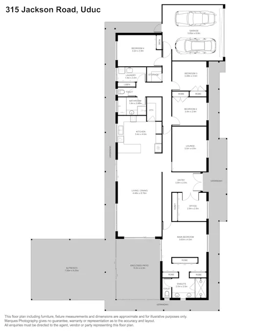 315 Jackson Road, Uduc, WA, 6220 - Floorplan 1
