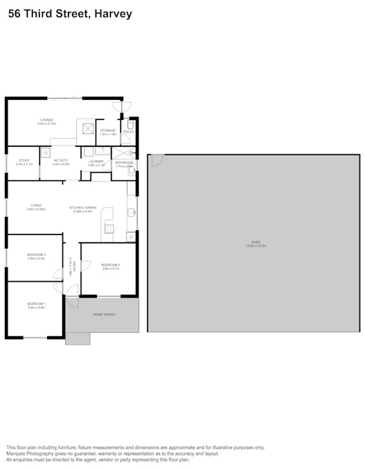 56 Third Street, Harvey, WA, 6220 - Floorplan 1