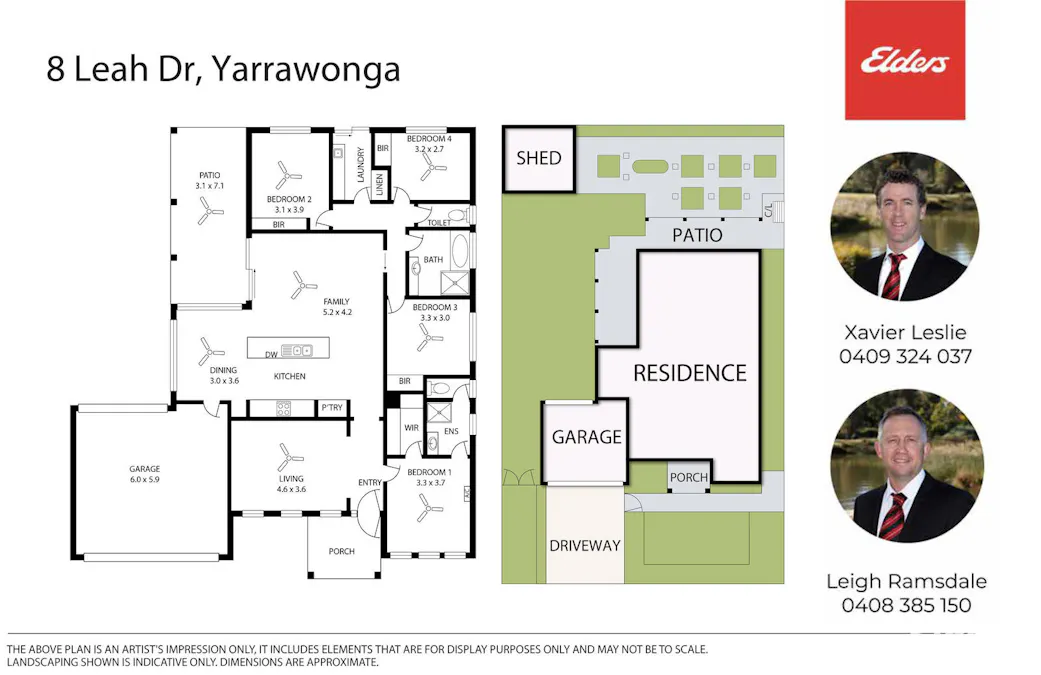 8  Leah Drive, Yarrawonga, VIC, 3730 - Floorplan 1