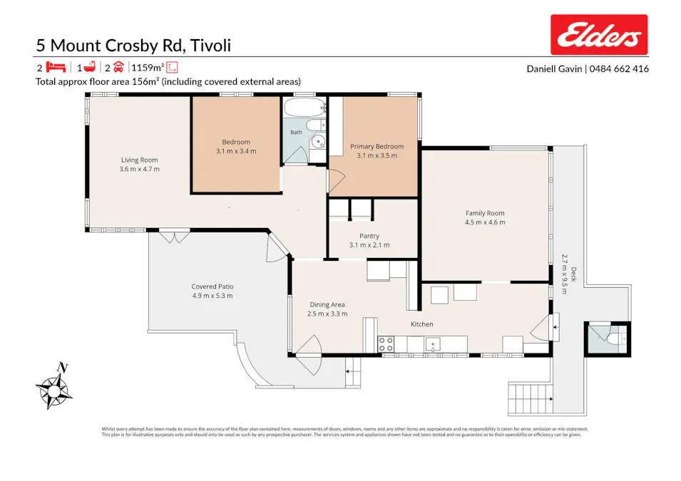 5 Mount Crosby Road, Tivoli, QLD, 4305 - Floorplan 1