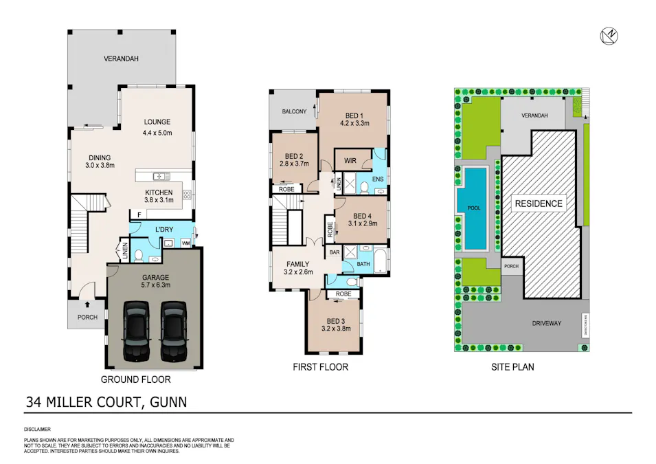 34 Miller Court, Gunn, NT, 0832 - Floorplan 1
