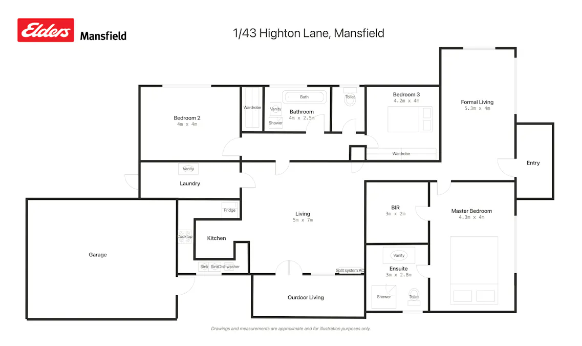 1/43 Highton Lane, Mansfield, VIC, 3722 - Floorplan 1