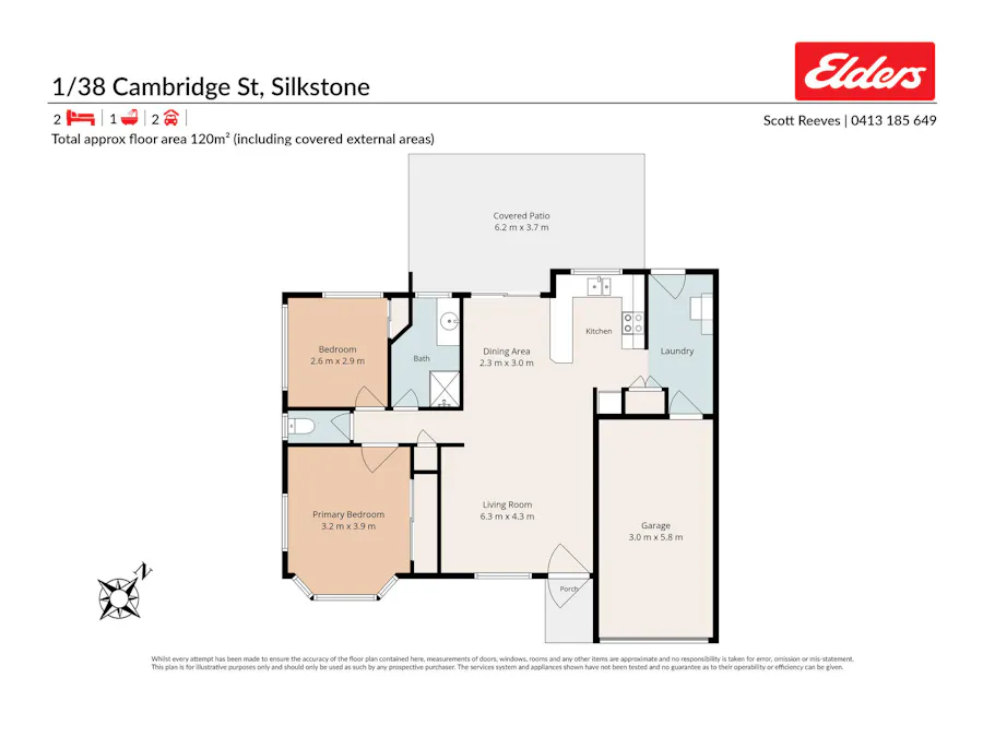 1/38 Cambridge Street, Silkstone, QLD, 4304 - Floorplan 1