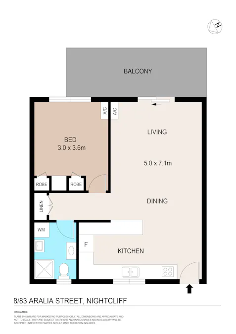 8/83 Aralia Street, Rapid Creek, NT, 0810 - Floorplan 1