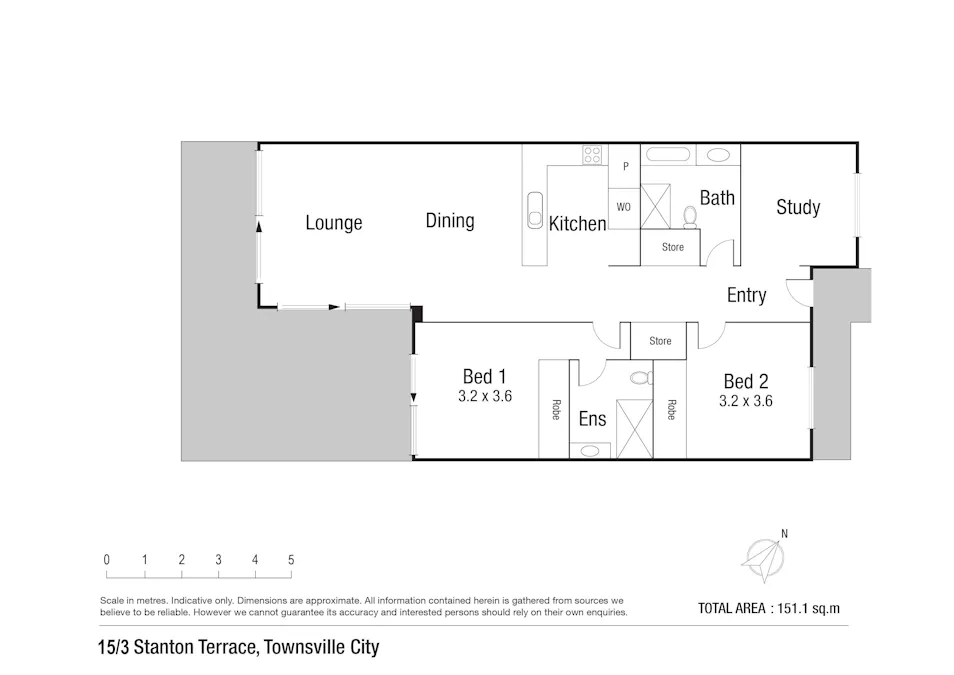 15/3 Stanton Terrace, Townsville City, QLD, 4810 - Floorplan 1