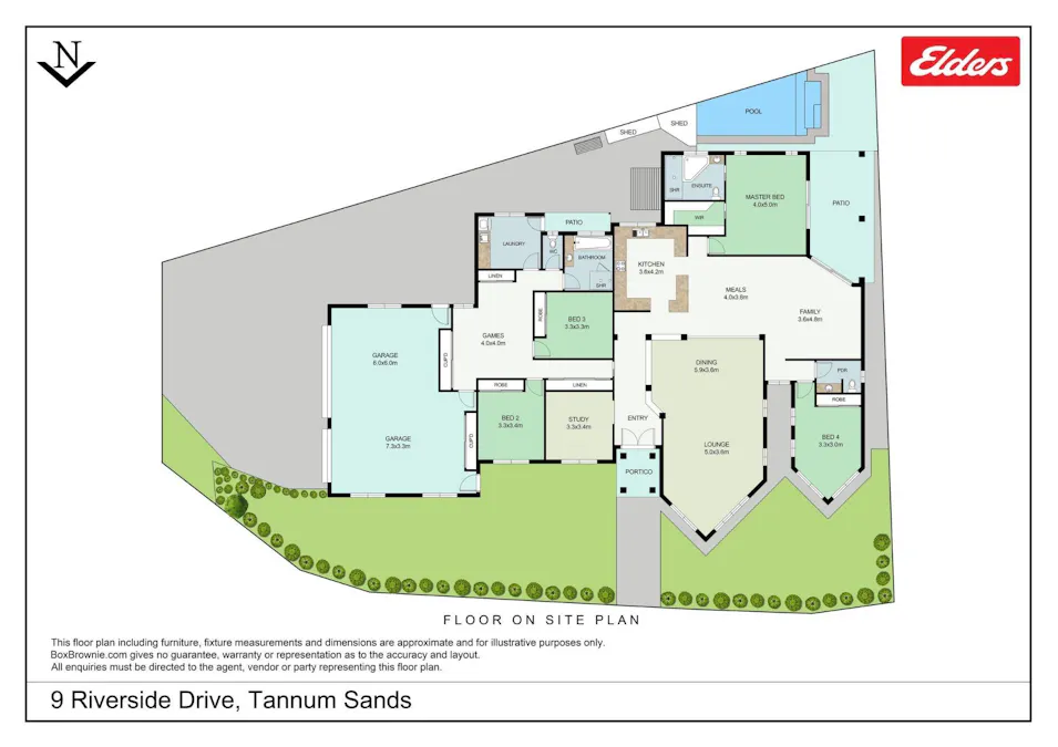 9 Riverside Drive, Tannum Sands, QLD, 4680 - Floorplan 1