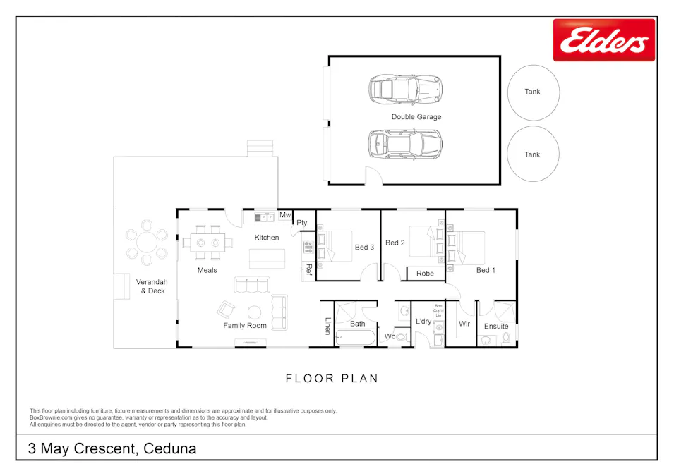 3 May Crescent, Ceduna, SA, 5690 - Floorplan 1