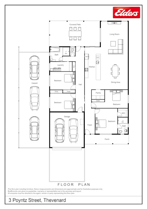 3 Poyntz Street, Thevenard, SA, 5690 - Floorplan 1