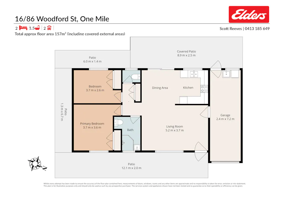 16/86 Woodford Street, One Mile, QLD, 4305 - Floorplan 1