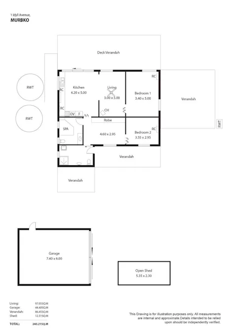 1 Idyll Avenue, Murbko, SA, 5320 - Floorplan 1