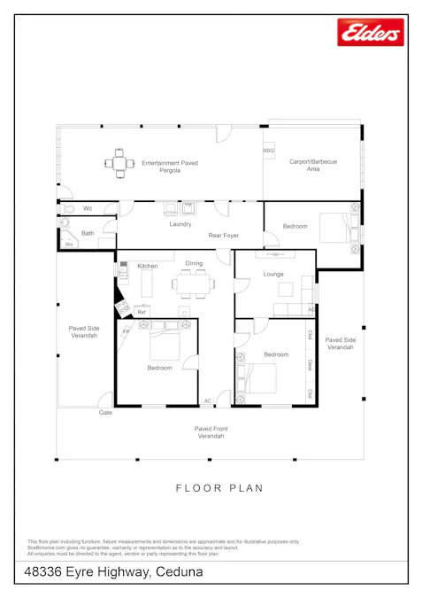 48336 Eyre Highway, Ceduna, SA, 5690 - Floorplan 1