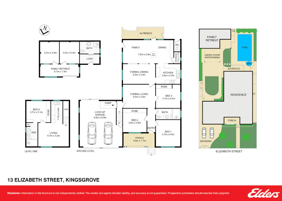13 Elizabeth Street, Kingsgrove, NSW, 2208 - Floorplan 1