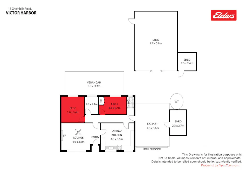 15 Greenhills Road, Victor Harbor, SA, 5211 - Floorplan 1
