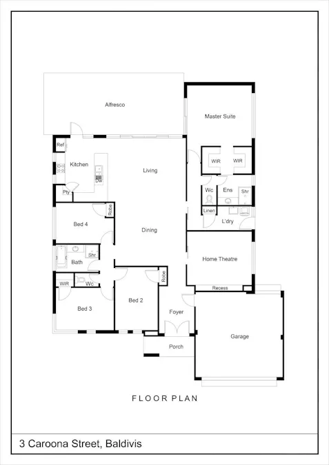 3 Caroona Street, Baldivis, WA, 6171 - Floorplan 1