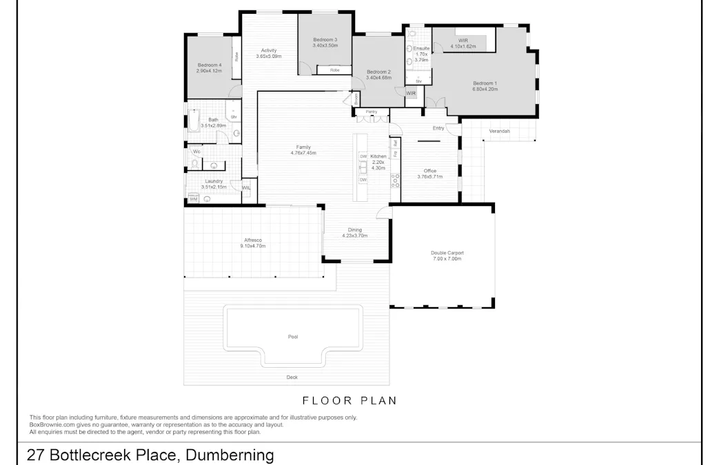 27 Bottlecreek Place, Dumberning, WA, 6312 - Floorplan 1