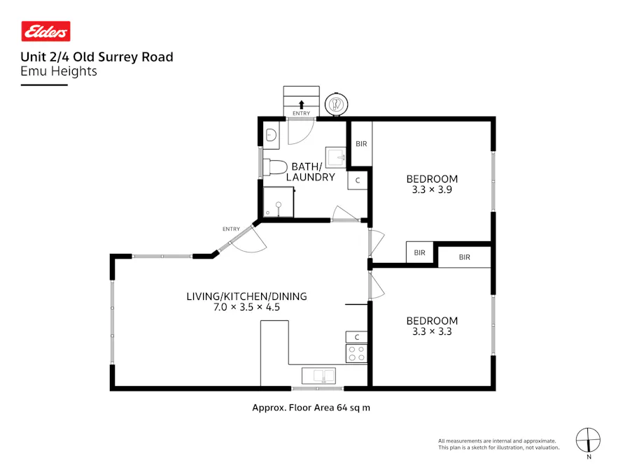 2/4 Old Surrey Road, Emu Heights, TAS, 7320 - Floorplan 1