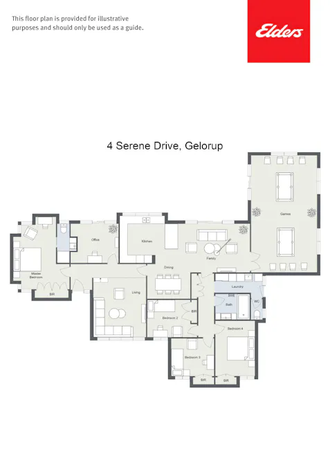 4 Serene Drive, Gelorup, WA, 6230 - Floorplan 1