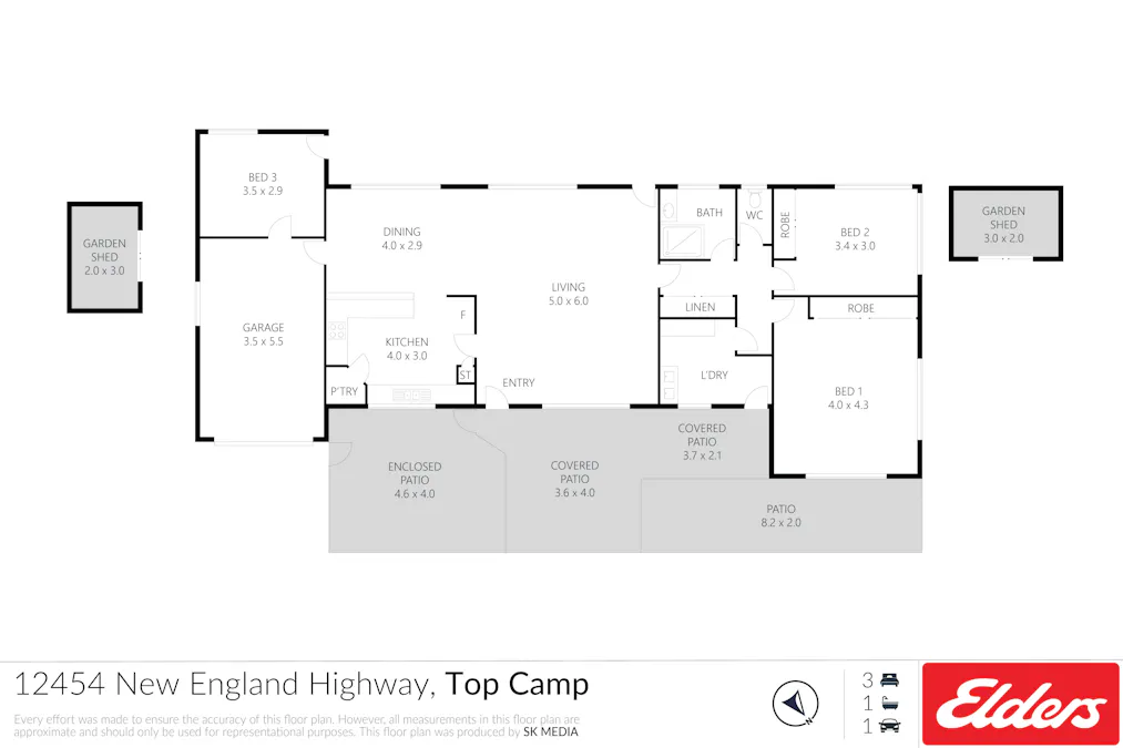 12454 New England Highway, Top Camp, QLD, 4350 - Floorplan 1
