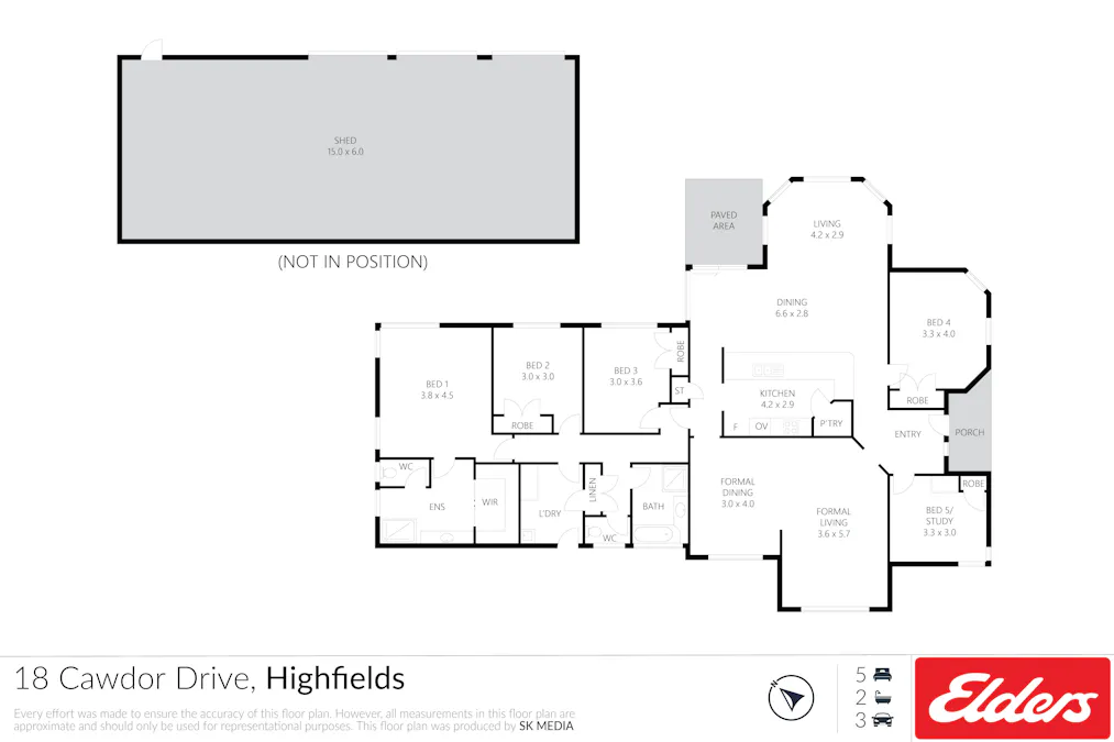 18 Cawdor Drive, Highfields, QLD, 4352 - Floorplan 1