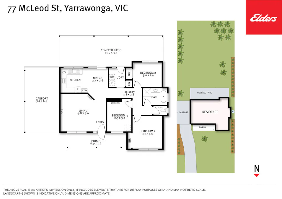 77 McLeod Street, Yarrawonga, VIC, 3730 - Floorplan 1