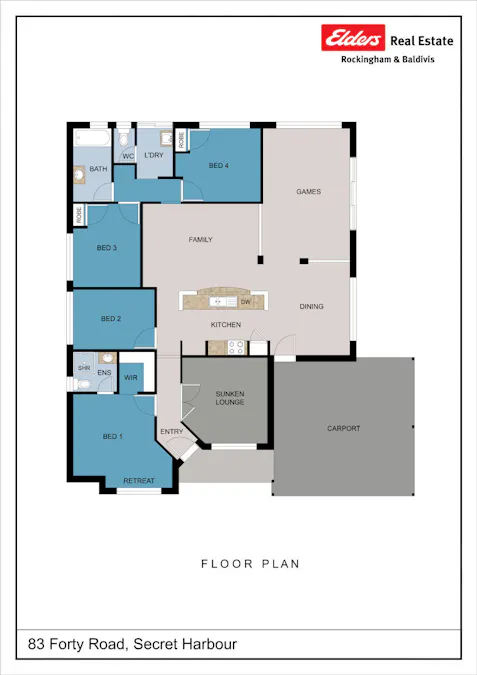 83 Forty Road, Secret Harbour, WA, 6173 - Floorplan 1