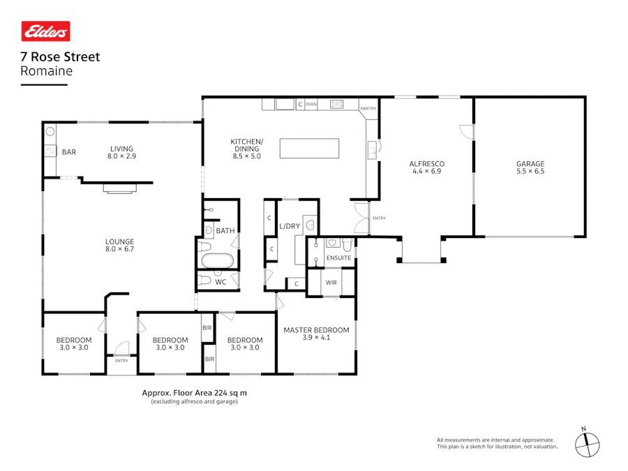 7 Rose Street, Romaine, TAS, 7320 - Floorplan 1
