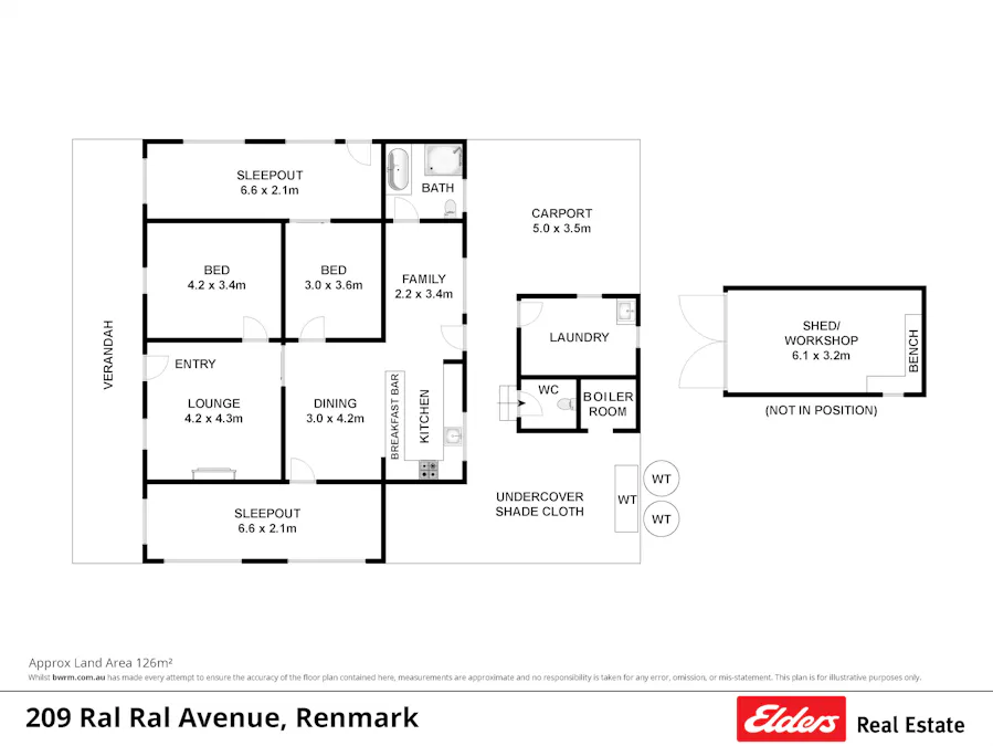 209 Ral Ral Avenue, Renmark, SA, 5341 - Floorplan 1