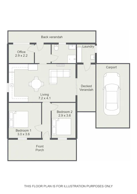 8 Rolland Street, Naracoorte, SA, 5271 - Floorplan 1