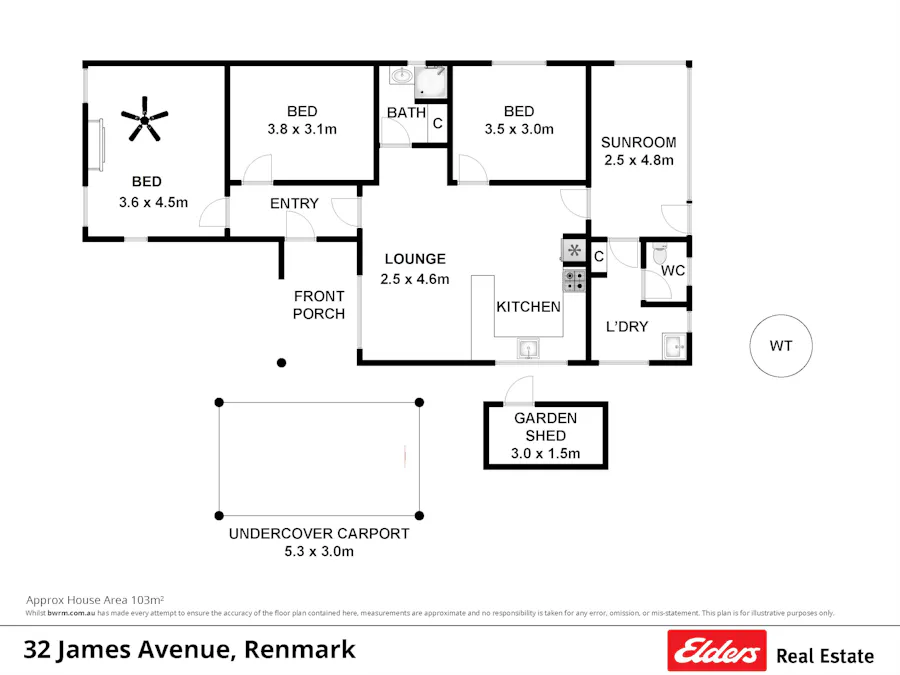 32 James Avenue, Renmark, SA, 5341 - Floorplan 1