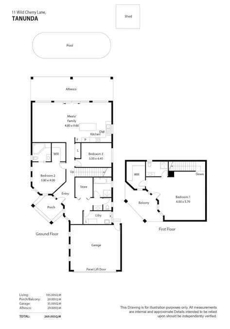 11 Wild Cherry Lane, Tanunda, SA, 5352 - Floorplan 1