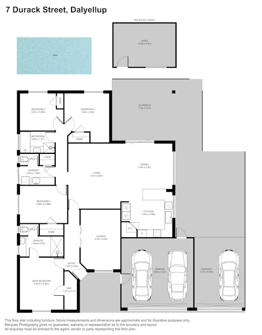 7 Durack Street, Dalyellup, WA, 6230 - Floorplan 1