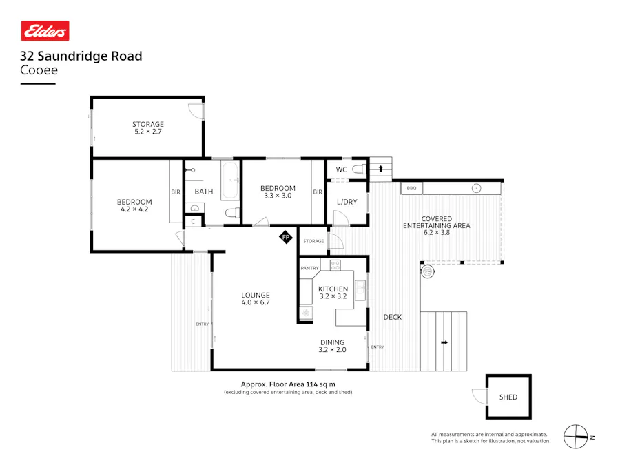32 Saundridge Road, Cooee, TAS, 7320 - Floorplan 1