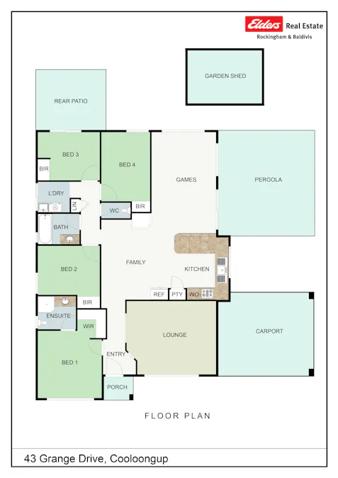 43 Grange Drive, Cooloongup, WA, 6168 - Floorplan 1