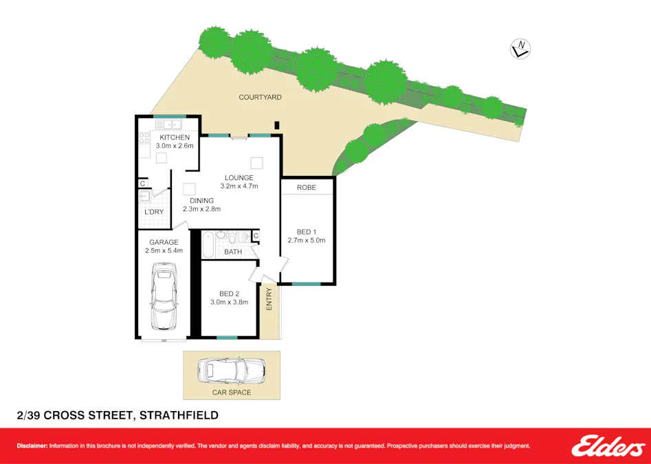 2/39 Cross Street, Strathfield, NSW, 2135 - Floorplan 1