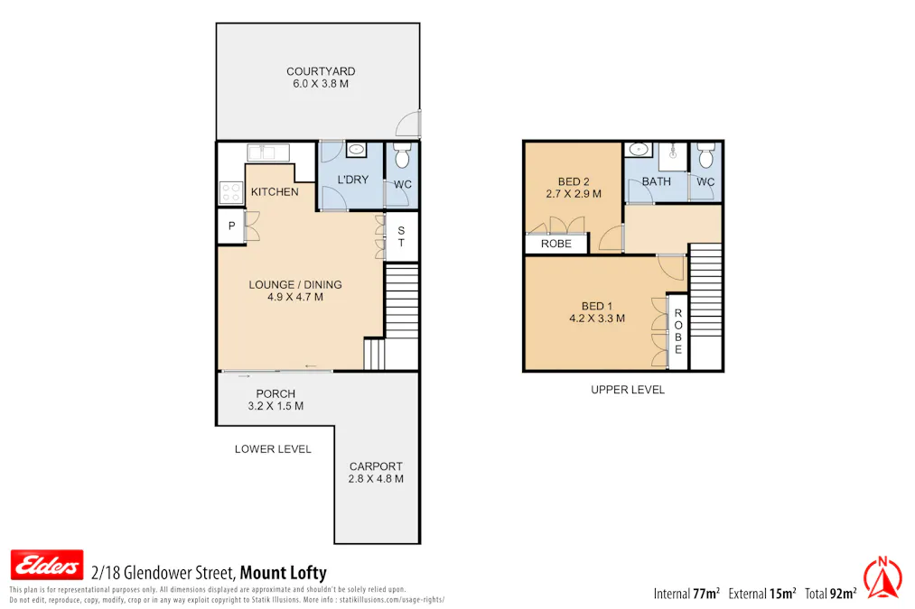 2/18 Glendower Street, Mount Lofty, QLD, 4350 - Floorplan 1