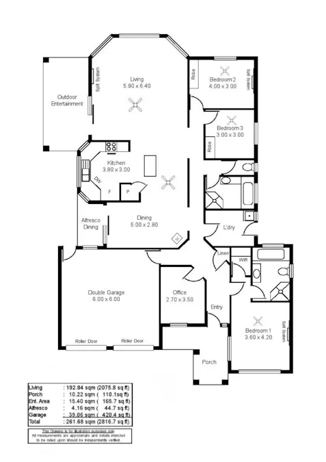 2 Bindarrah Lane, Clare, SA, 5453 - Floorplan 1