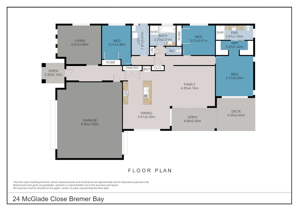 24 McGlade Close, Bremer Bay, WA, 6338 - Floorplan 1