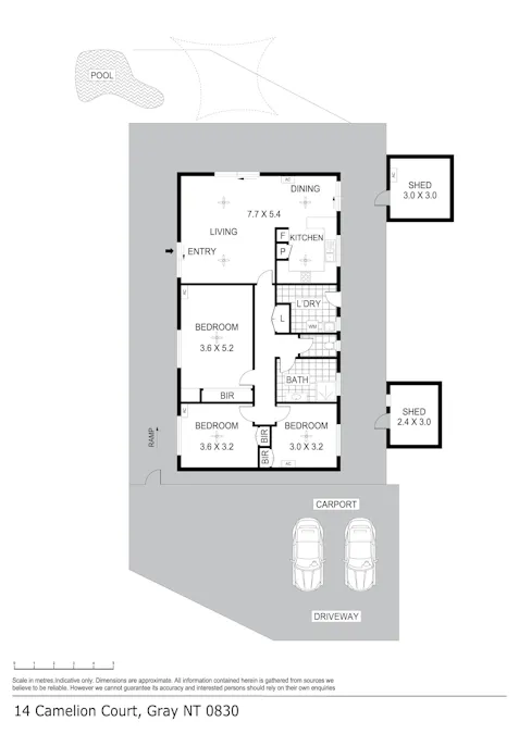 14 Camelion Court, Gray, NT, 0830 - Floorplan 1