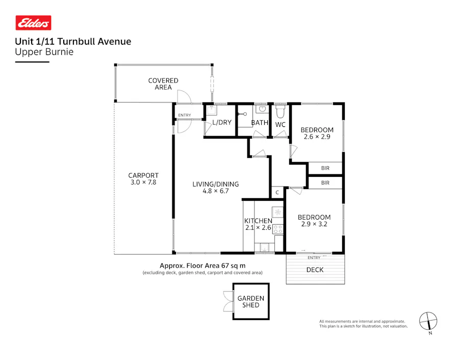1/11 Turnbull Avenue, Upper Burnie, TAS, 7320 - Floorplan 1