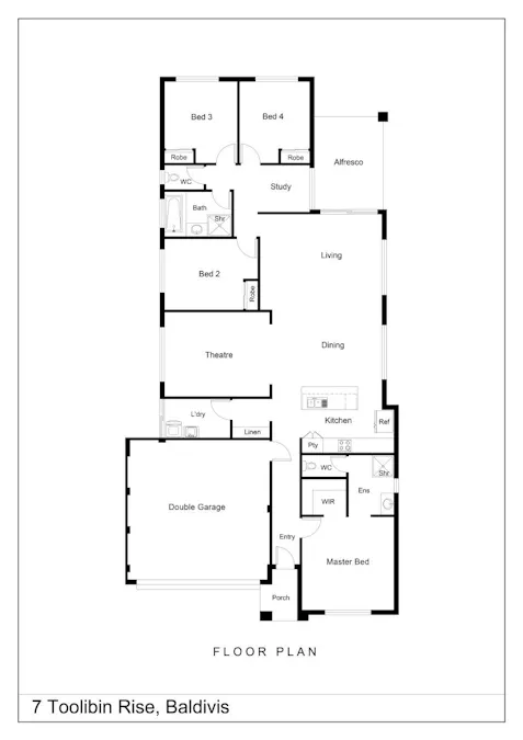 7 Toolibin Rise, Baldivis, WA, 6171 - Floorplan 1