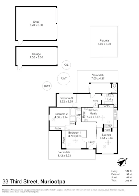 33 Third Street, Nuriootpa, SA, 5355 - Floorplan 1