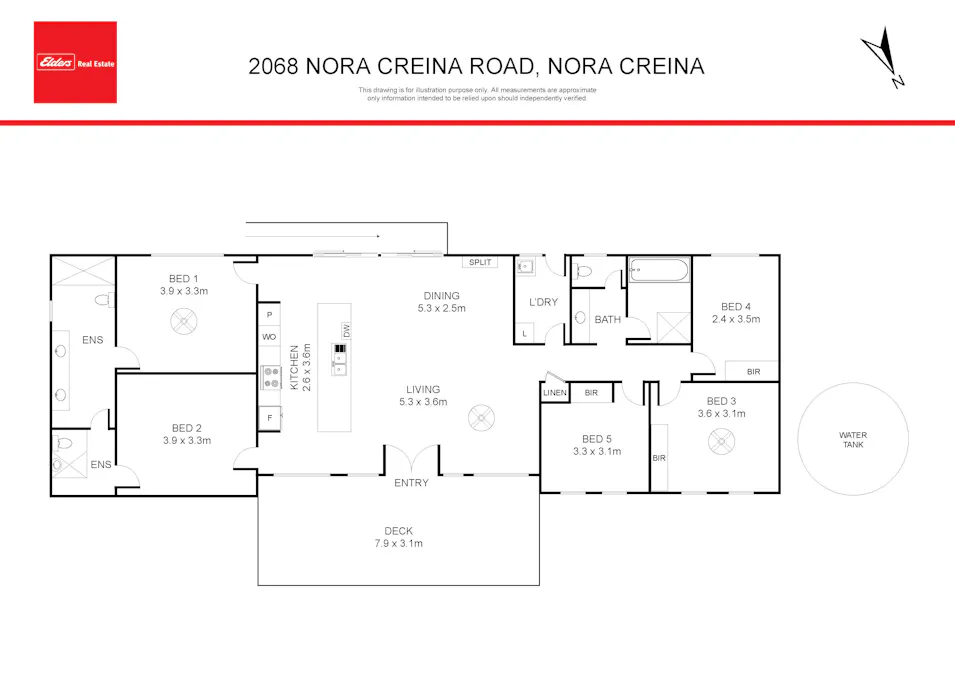 2068 Nora Creina Road, Robe, SA, 5276 - Floorplan 1