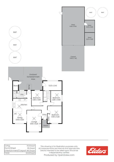 2571 Beaufort Road, Whitwarta, SA, 5461 - Floorplan 1