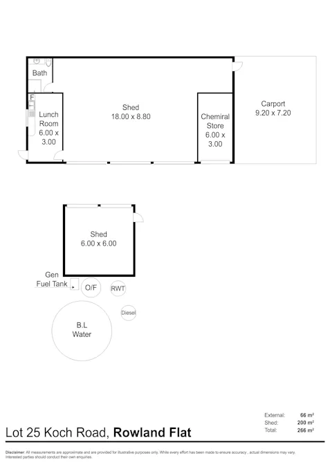 Lot 25 Koch Road, Rowland Flat, SA, 5352 - Floorplan 1
