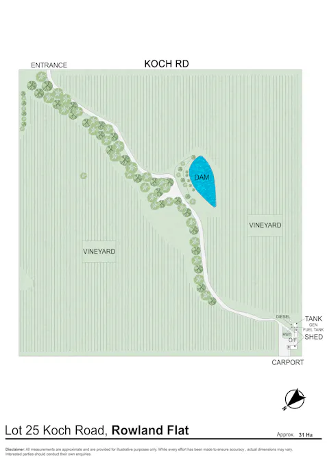 Lot 25 Koch Road, Rowland Flat, SA, 5352 - Floorplan 2