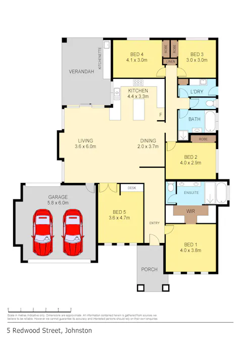5 Redwood Street, Johnston, NT, 0832 - Floorplan 1