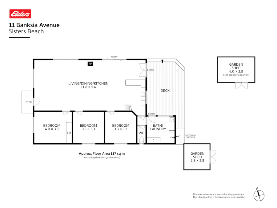 11 Banksia Avenue, Sisters Beach, TAS, 7321 - Floorplan 1